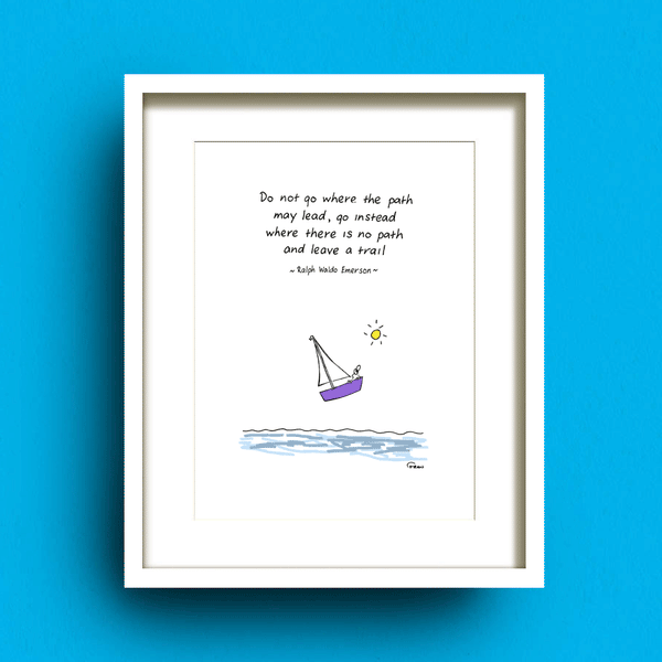 New Trails Art Print Fab Cow