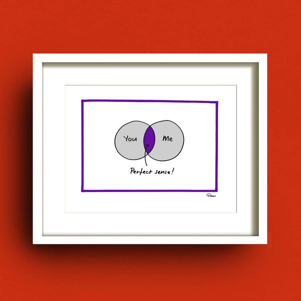 Perfect Sense Art Print Fab Cow