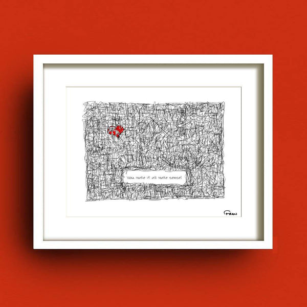 Sense Art Print Fab Cow