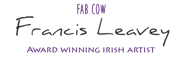 Fab Cow is the art of Irish artist Francis Leavey. Inspirational art, design prints, contemporary Irish art, love and cultural icons. Online art design retail.