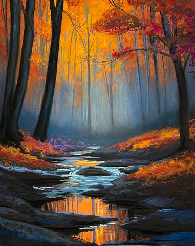 Illumination Pastel Original Painting