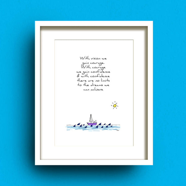 Courage Art Print by Francis Leavey