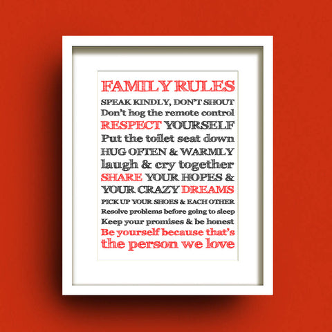 Family Rules by Francis Leavey