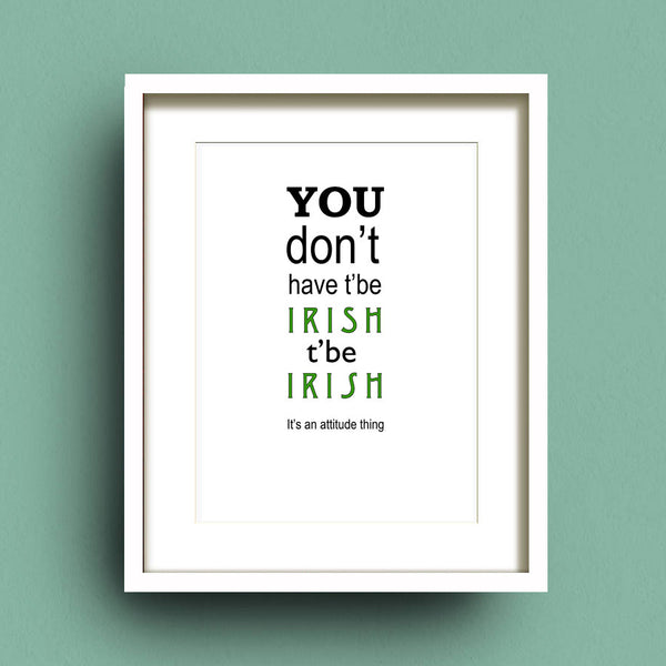 T'Be Irish by Francis Leavey