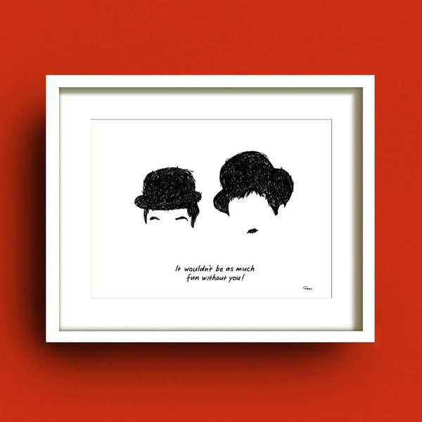 Wouldn't Be Fun Art Print Fab Cow 